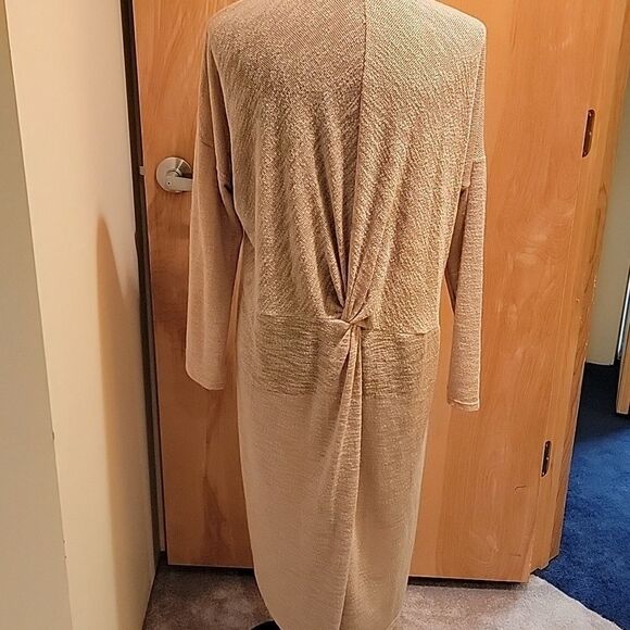 KORYE Elegant Cream Open-Front Sweater sz med - Picture 3 of 7